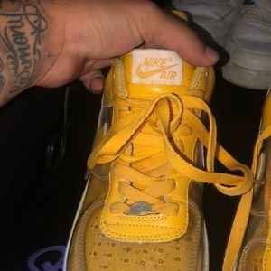 clear toe air force ones